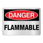 Danger Flammable -Reflective 10"x14" Sign